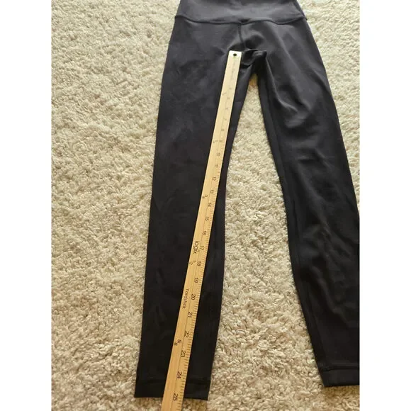 Lululemon Pink Crop Tank Top And Black Leggings Size 4 - Picture 16 of 16